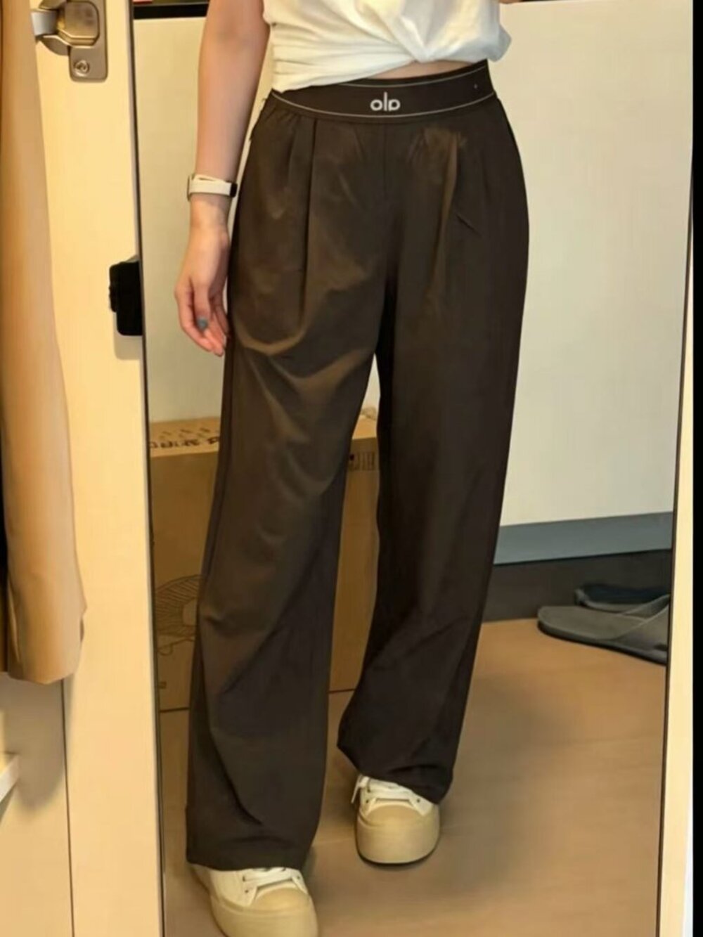 ALO Yoga Espresso/Coffee brown🤎Suit Up Trouser Regular 30 inches✨NWT